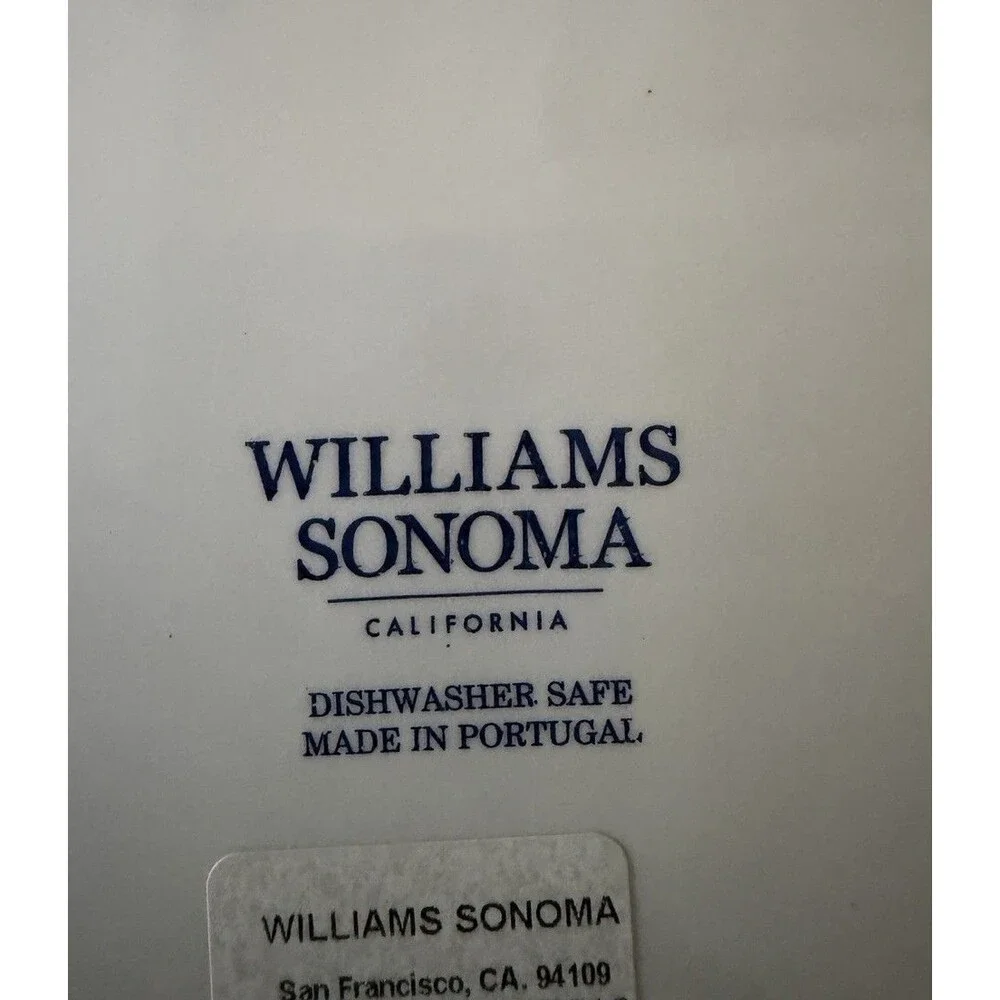 Williams Sonoma Porto Collection Large Square Platter 13 x 13 Inches